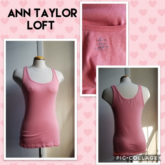 LOFT Tops - Ann Taylor Loft Tank Top - Pink - Large / Medium